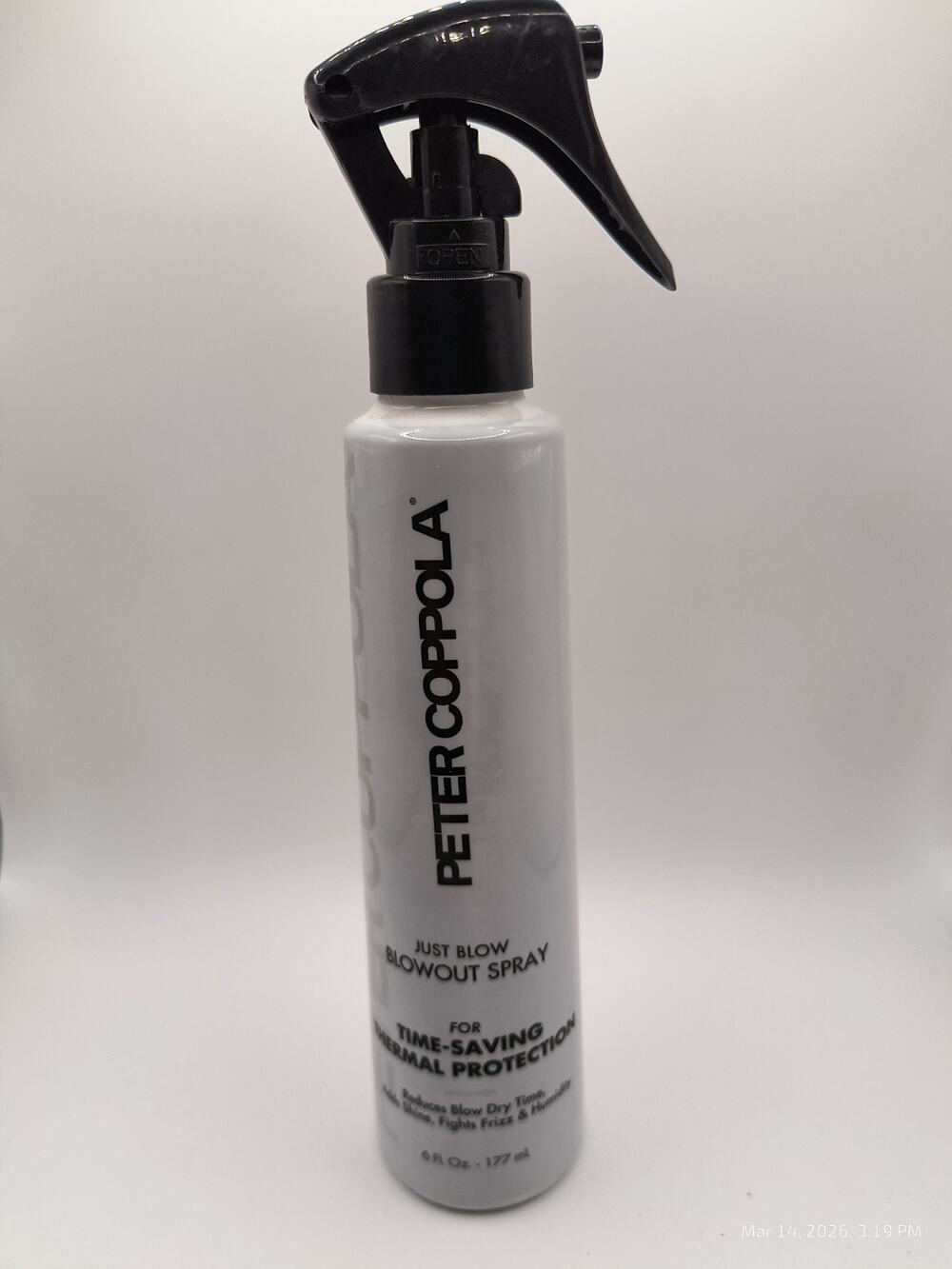 Peter Coppola Just Blow Blowout Spray Thermal Protection 6 Fl Oz Fight Frizz